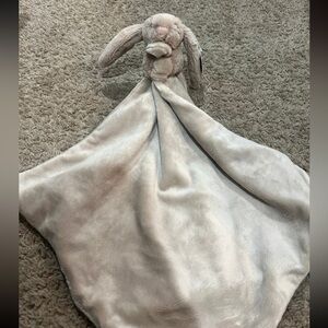 Jellycat Bashful Rabbit Bunny Lovey Security Blanket Toy